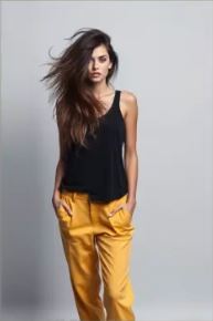 Bad example: Hair blocking face